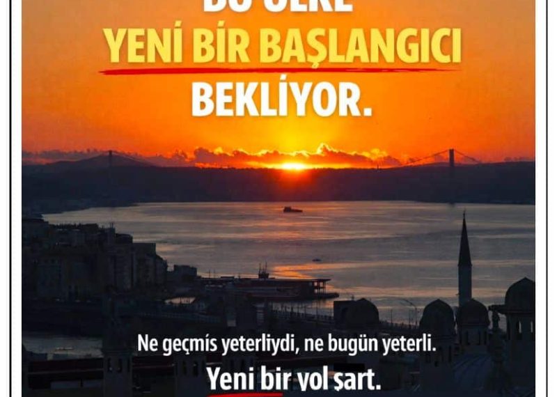 TÜRKİYE’DE SİYASAL ALAN DARALMIŞTIR TOPLUMCU SİYASET ZORUNLUDUR