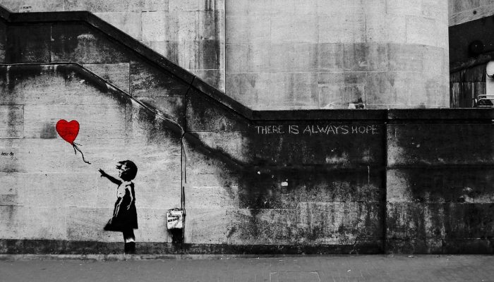 There Is Always Hope Banksy Banksy Canvas Girl With The Red Balloon There Is Always Hope  - Graffiti Arts Library